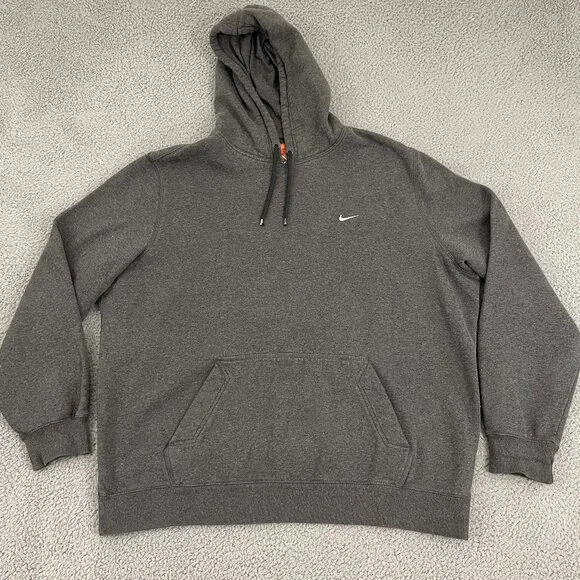 VTG Nike Athletic Dept. Hoodie Men XXL Gray Y2K Pullover - Picture 2 of 11